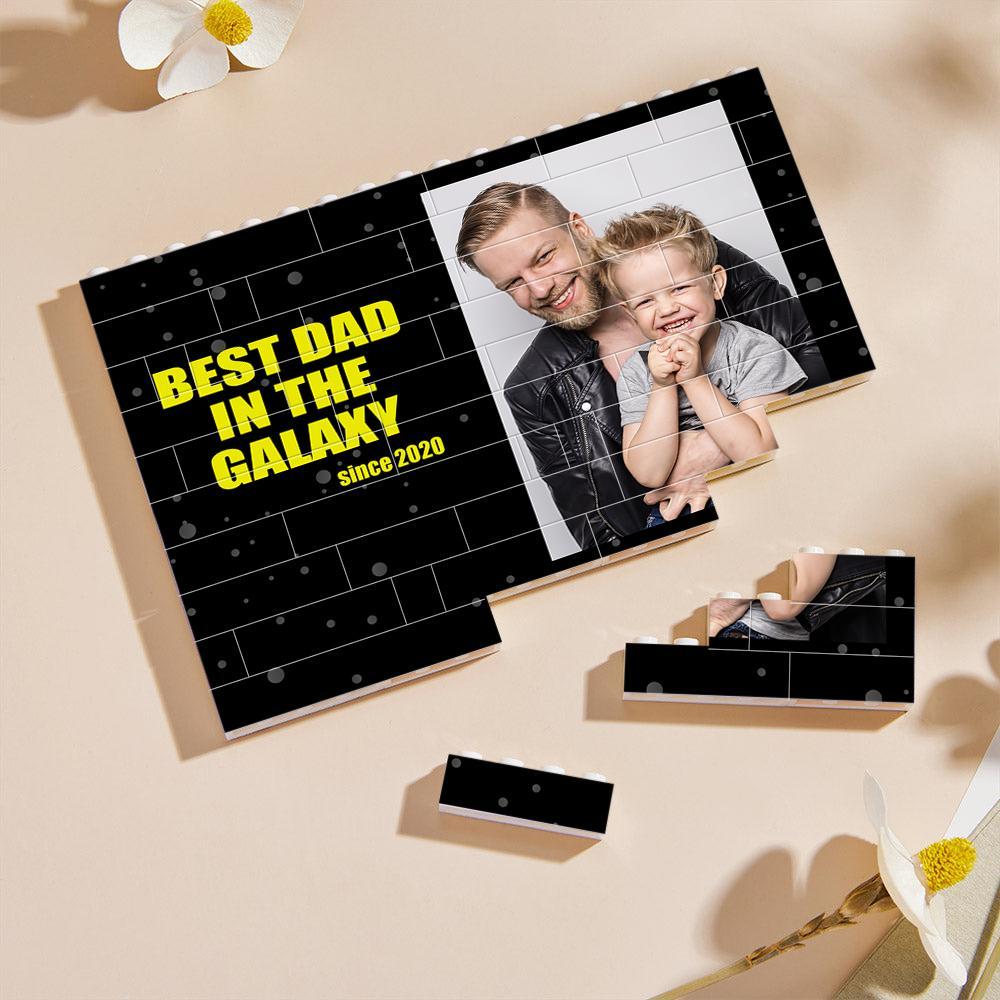 Custom Collage Photo Building Blocks Square Shape Building Bricks Gift for Him - soufeelus