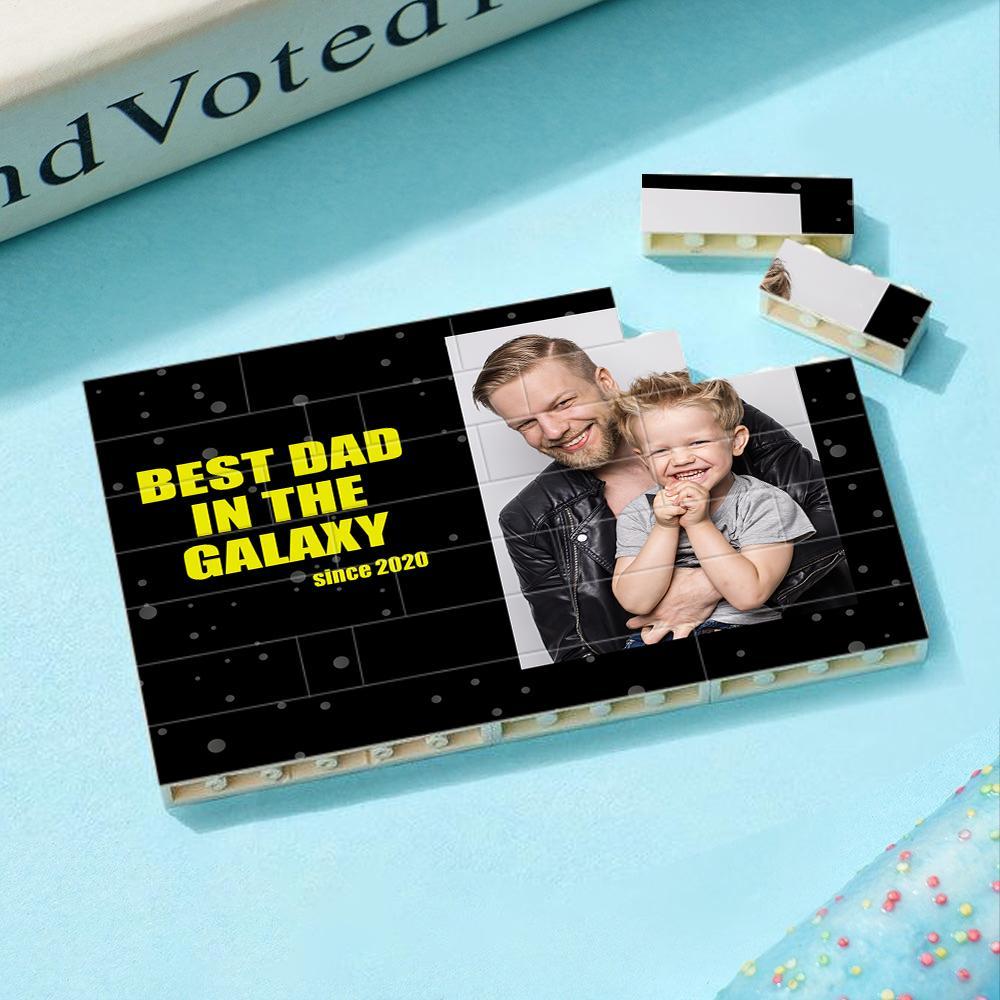 Custom Collage Photo Building Blocks Square Shape Building Bricks Gift for Him - soufeelus