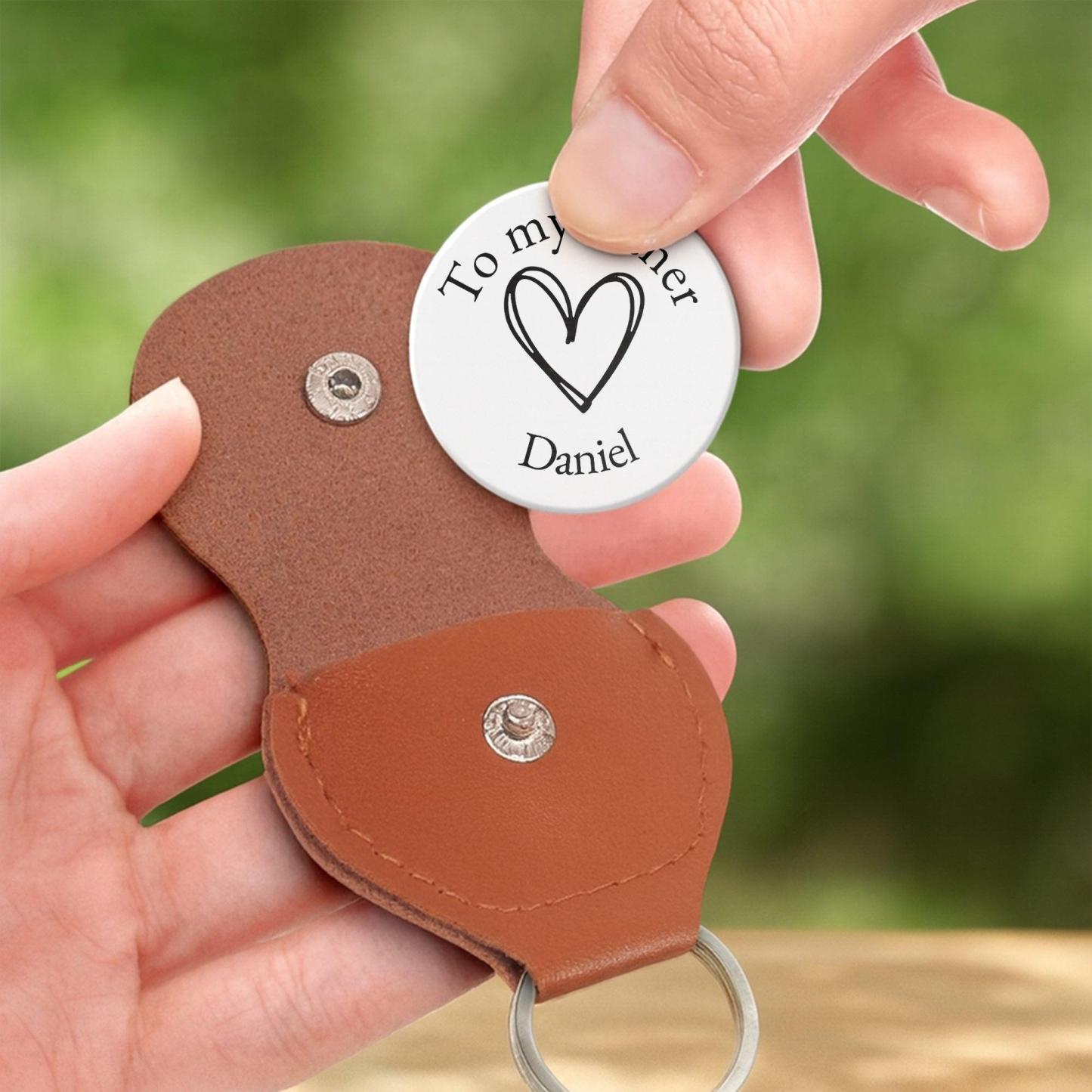 To My Father To Us You Are A Superhero Heart And Stars - Personalized Custom Pocket Hug