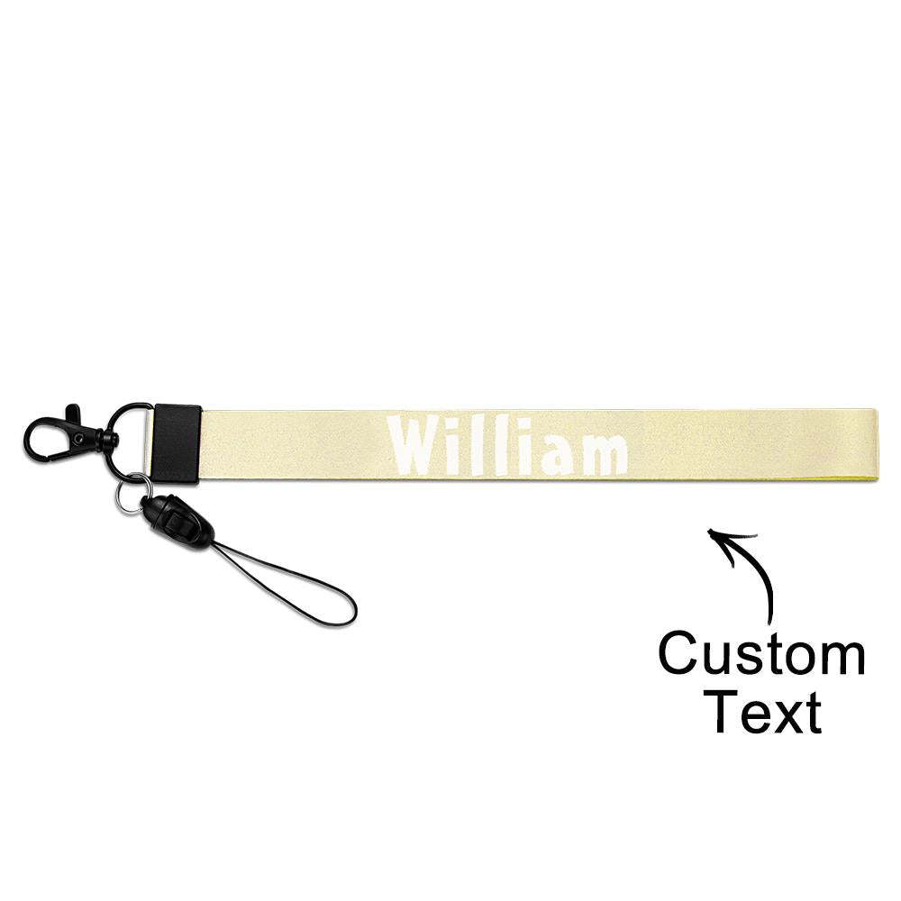 Personalized Text Bag Strap Fashion Belt keychain Decor For Him - MyCameraRollKeychain