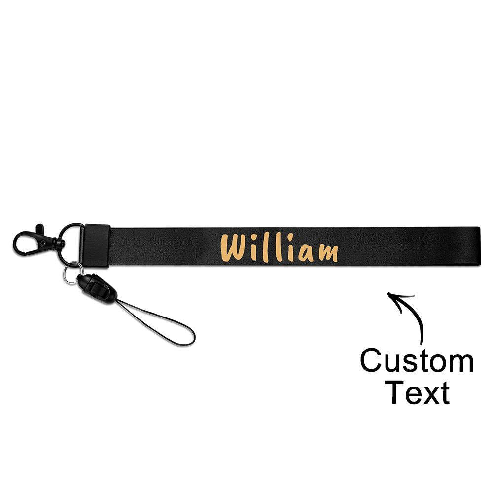 Personalized Text Bag Strap Fashion Belt keychain Decor For Him - MyCameraRollKeychain