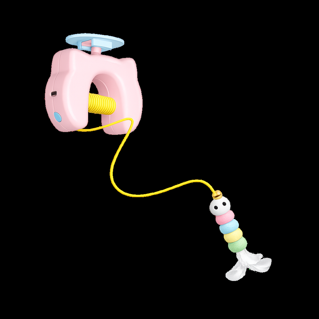 Automatic Cat Yo Yo Toy Interactive Electric Self Play Cat Toy Energy Burning Pet Toy