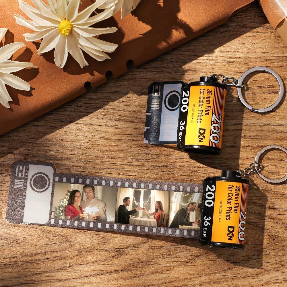 Personalized Photo Film Roll Keychain | Custom Spotify Code Keychain - myspotifyplaque