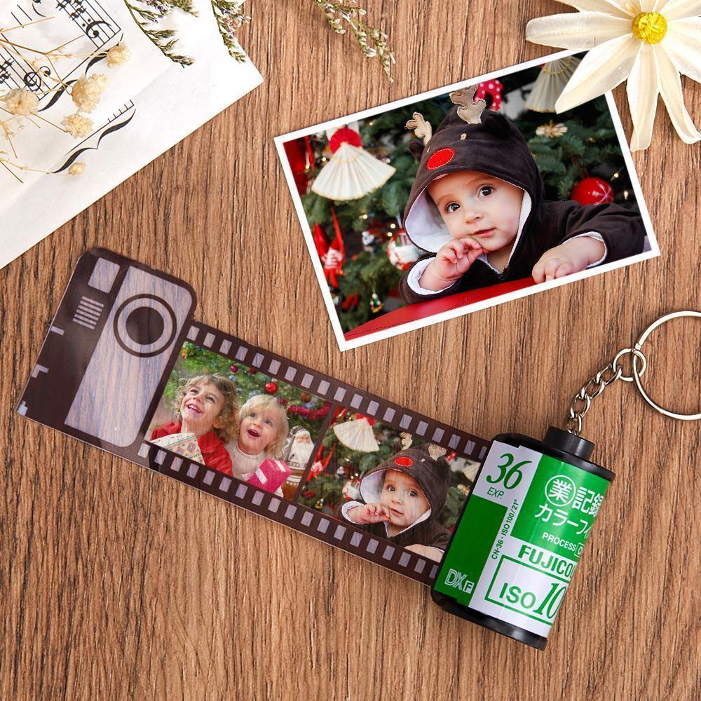 Personalized Photo Film Roll Keychain | Custom Spotify Code Keychain - myspotifyplaque