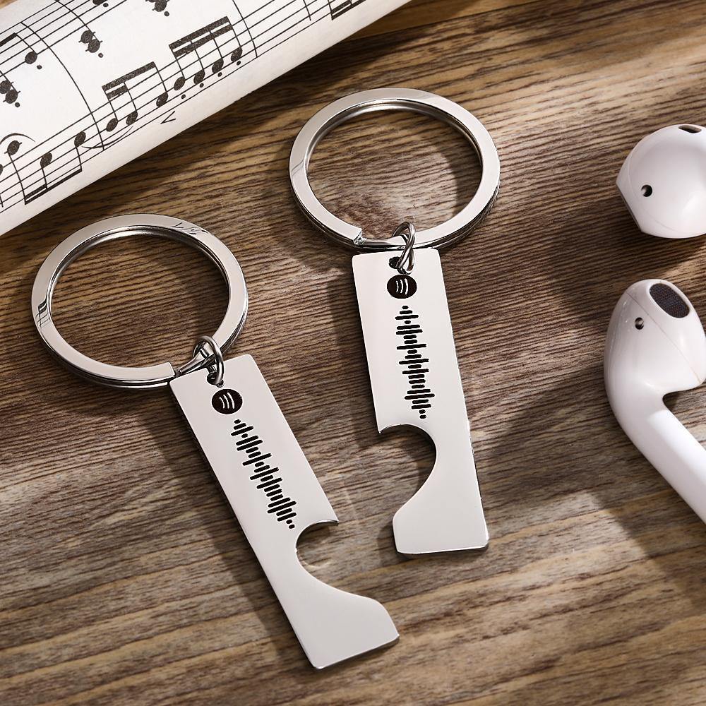 Custom Spotify Code Scannable Music Keychain 2pcs a Set-Hot Sale - photowatch