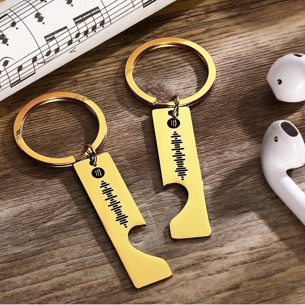 Custom Spotify Code Music Keychain Scanable Gifts For Couple - photowatch