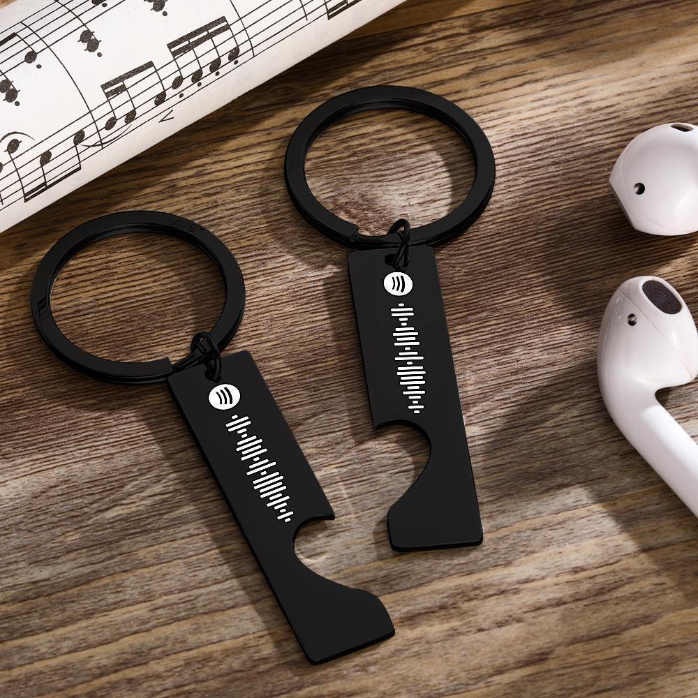 Custom Spotify Code Scannable Music Keychain Unique Gifts - photowatch