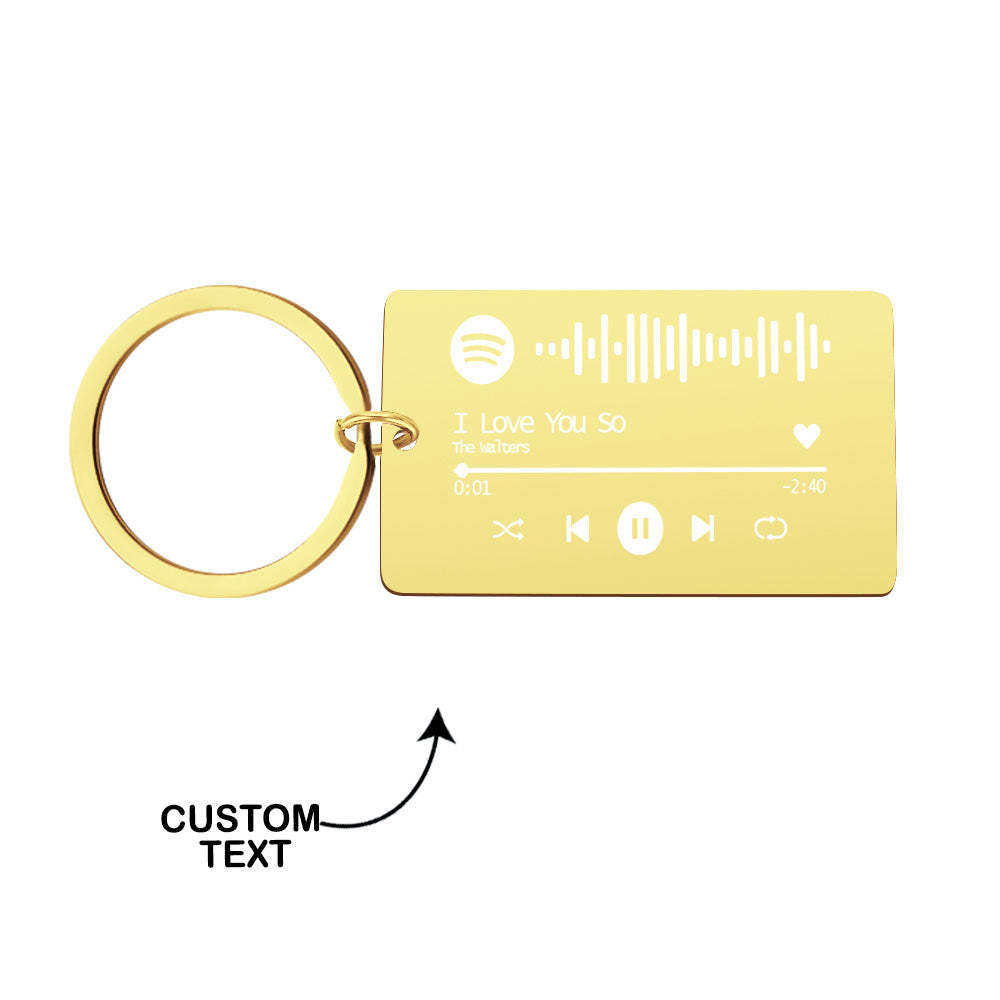 Custom Spotify Code Keyring Gifts for Couple 4 Color - MyCameraRollKeychain