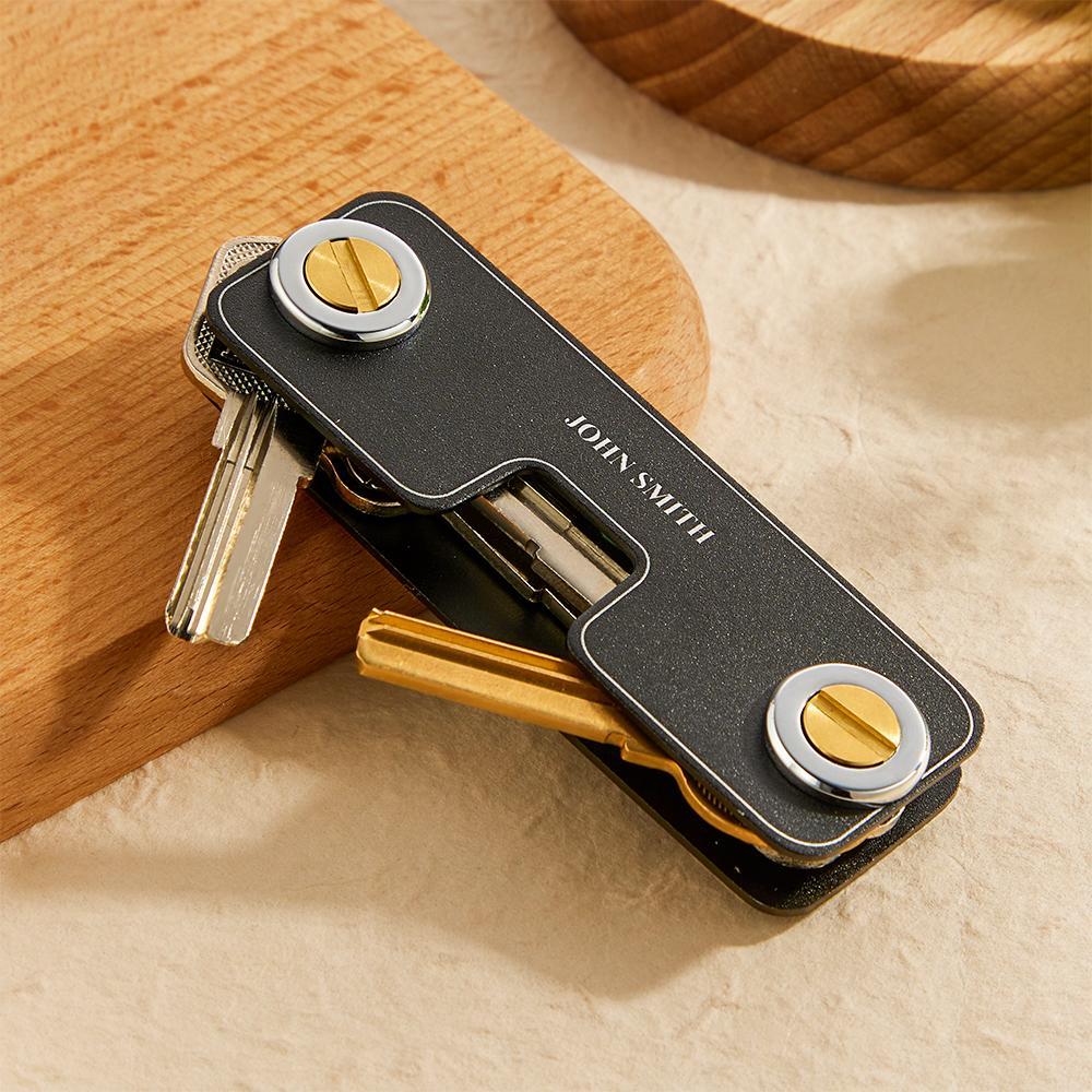 Custom Engraved Keychain Simple Unique Men's Gifts - MyCameraRollKeychain
