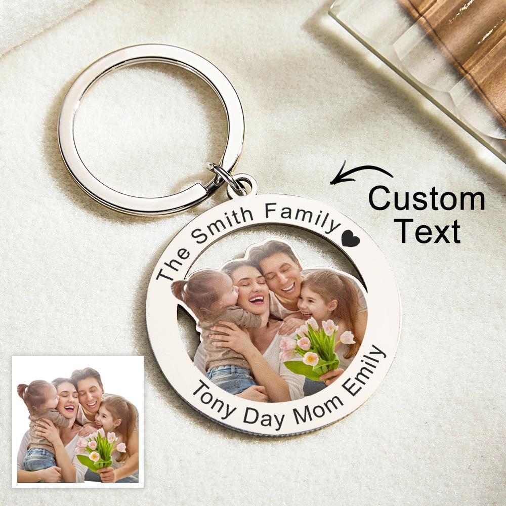 Custom Photo Keychain Creative Family Theme Gifts - MyCameraRollKeychain