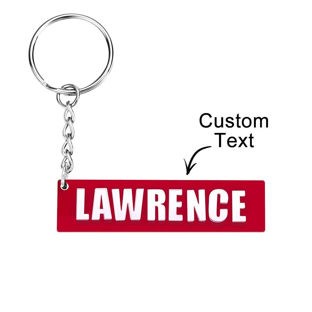 Custom Engraved Keychain 4D Reflective Number Plate Keychain Gifts - MyCameraRollKeychain