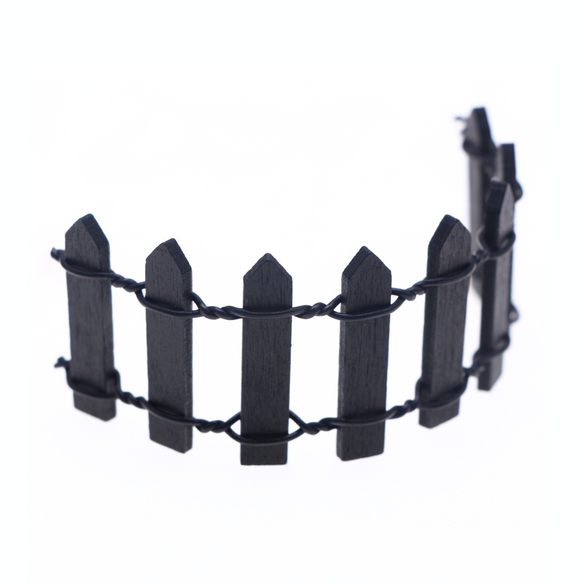 (30cm) Black Picket Fence - MyCameraRollKeychain