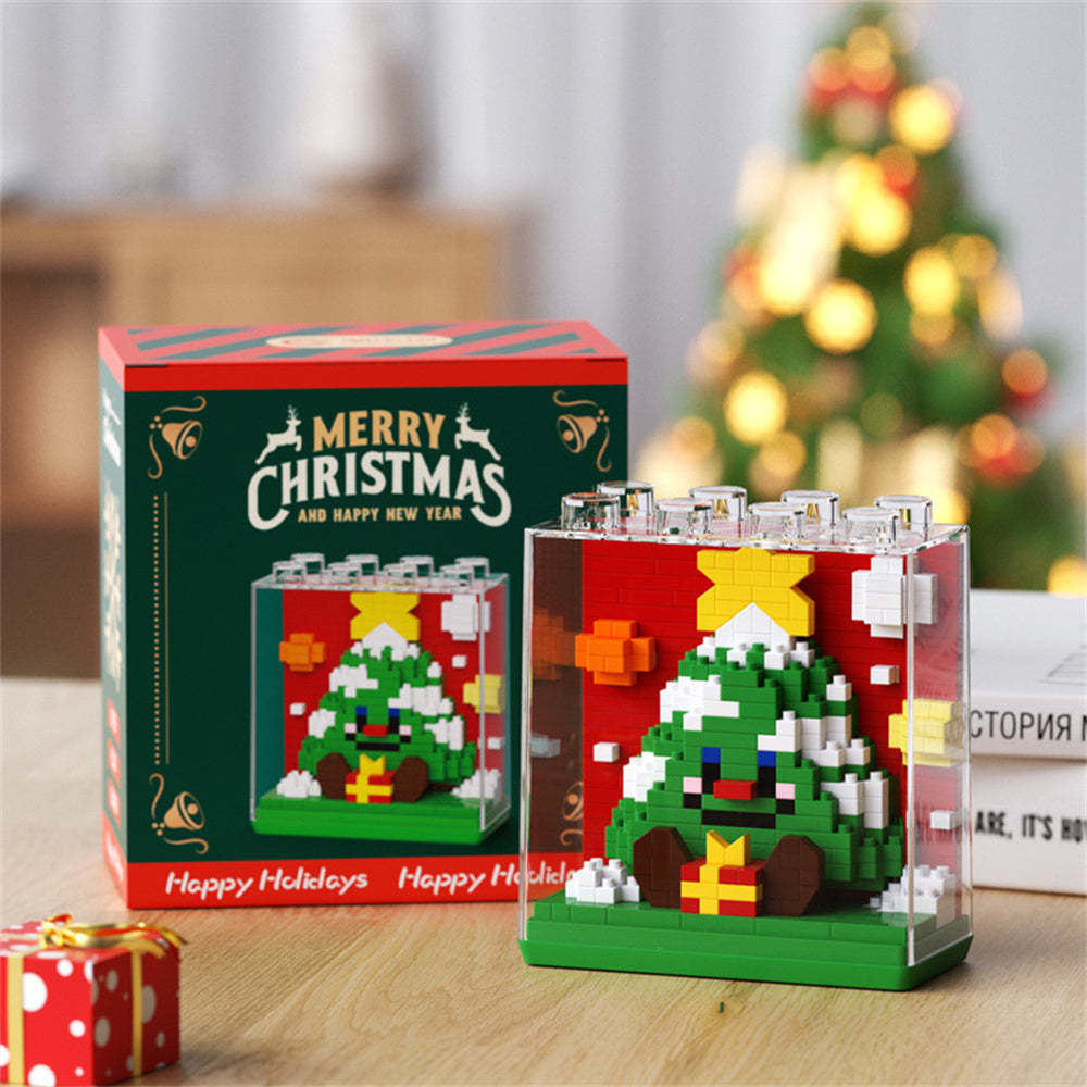 Christmas Building Block Toys with Cover Christmas Block Toys Gift for Kids - MyCameraRollKeychain