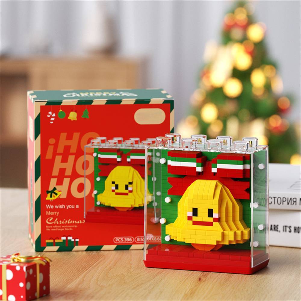 Christmas Building Block Toys with Cover Christmas Block Toys Gift for Kids - MyCameraRollKeychain