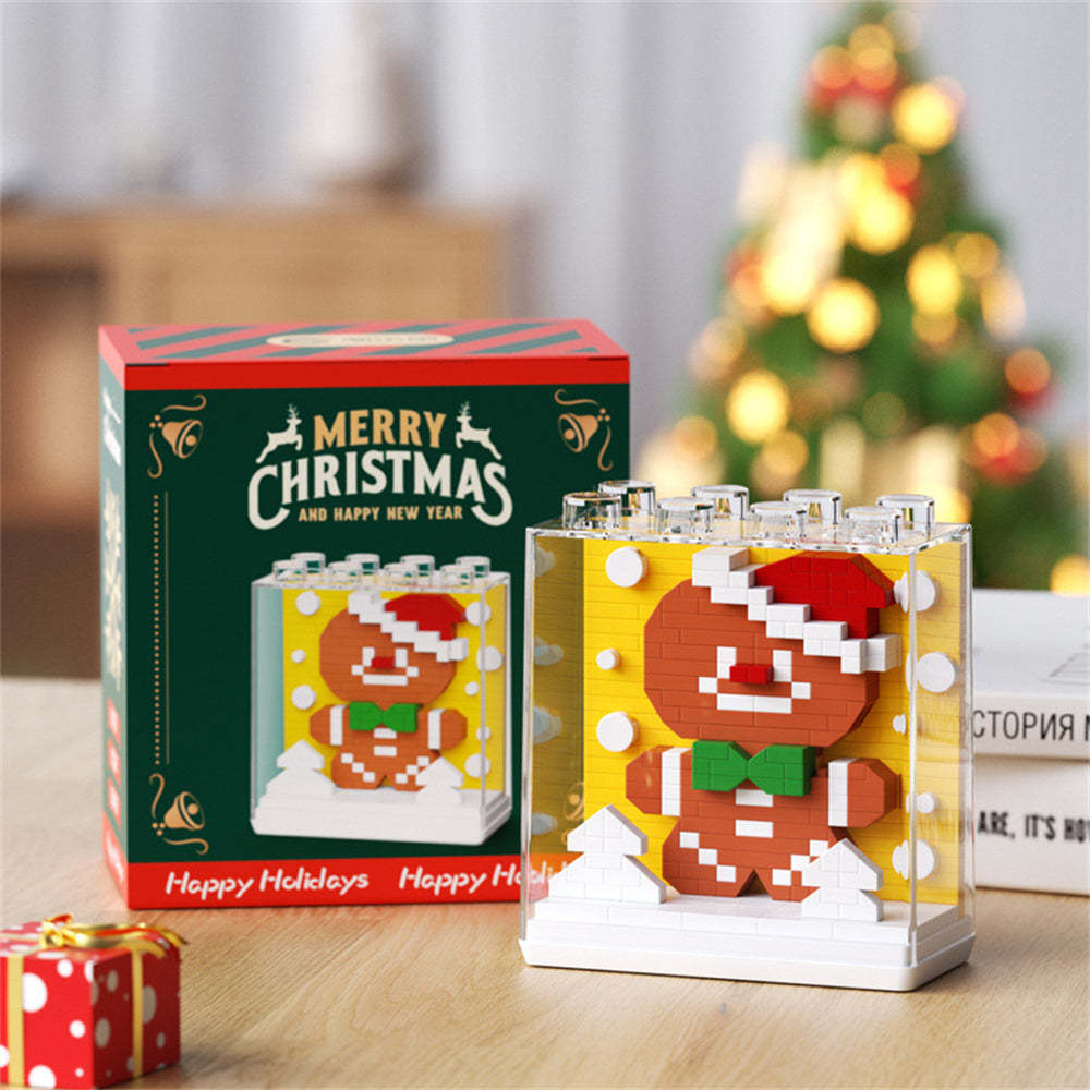 Christmas Building Block Toys with Cover Christmas Block Toys Gift for Kids - MyCameraRollKeychain