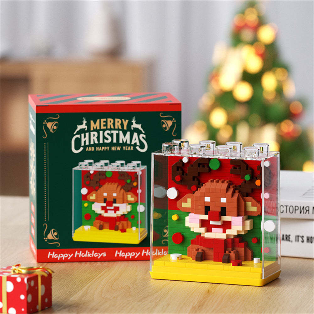 Christmas Building Block Toys with Cover Christmas Block Toys Gift for Kids - MyCameraRollKeychain