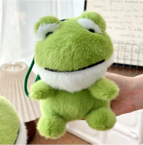 Kawaii Animal Plush Keychain Panda Bear Cow Pig Cute Stuffed Toy Charm Bag Pendant Soft Mini Plush Gift for Kids