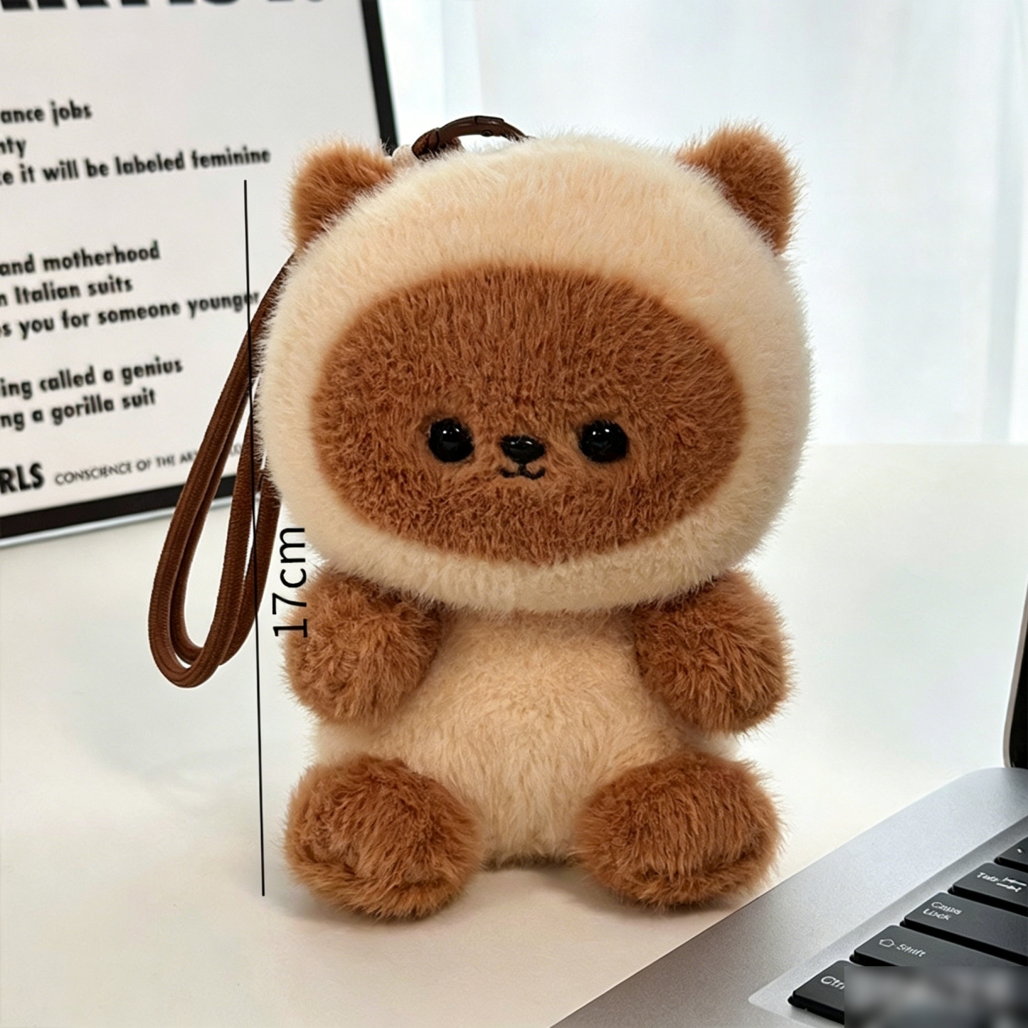 Kawaii Animal Plush Keychain Panda Bear Cow Pig Cute Stuffed Toy Charm Bag Pendant Soft Mini Plush Gift for Kids