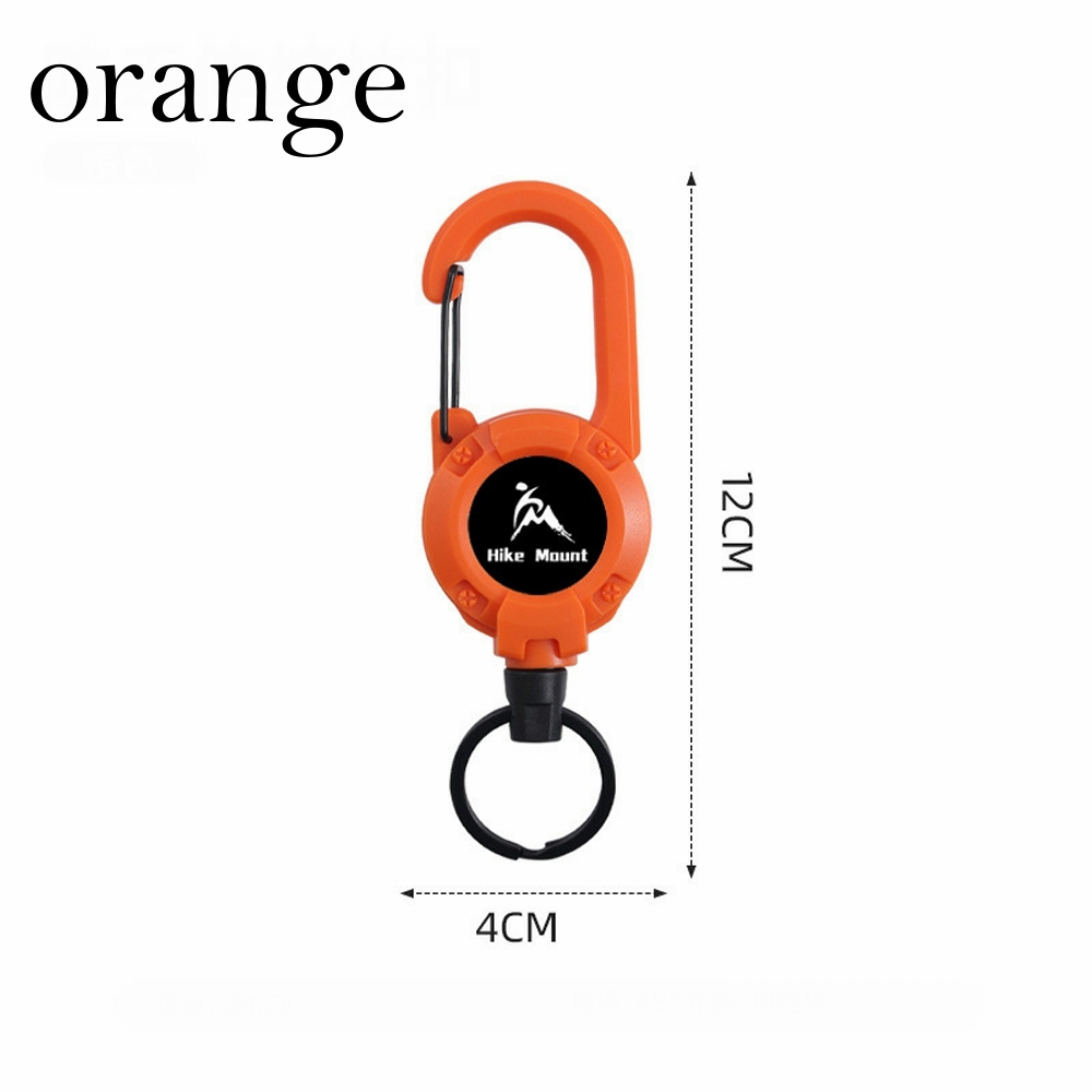 Multifunctional Retractable Carabiner Keychain – Strong Steel Wire Key Reel Clip for Outdoor, Camping, Hiking & Everyday Carry - MyCameraRollKeychain