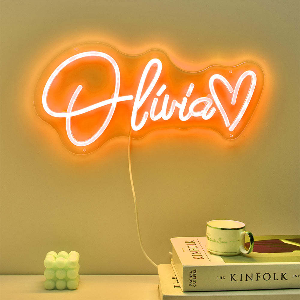 Custom Neon Lamp Personalized Name Neon Sign Adjustable Lamp Creative Decor for Bedroom - MyCameraRollKeychain