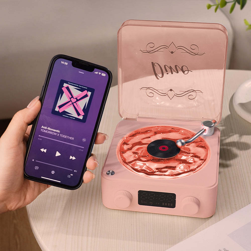 Customized Name Bluetooth Sleep Aid Speaker Music Box Gift For Family And Friends - MyCameraRollKeychain