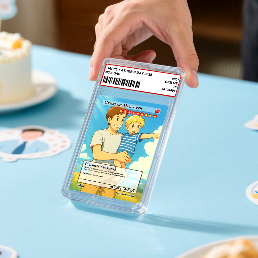 Custom Poke Card for Dad, Father’s Day Gift, Personalized Poke Card, Unique Present for Father