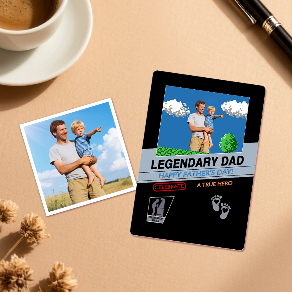 Father’s Day Custom Poke Card, Personalized Gift for Dad, Special Poke Card Present