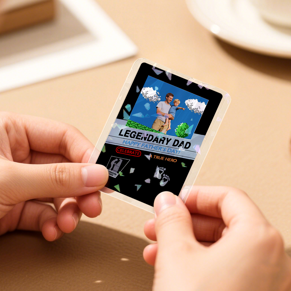 Father’s Day Custom Poke Card, Personalized Gift for Dad, Special Poke Card Present