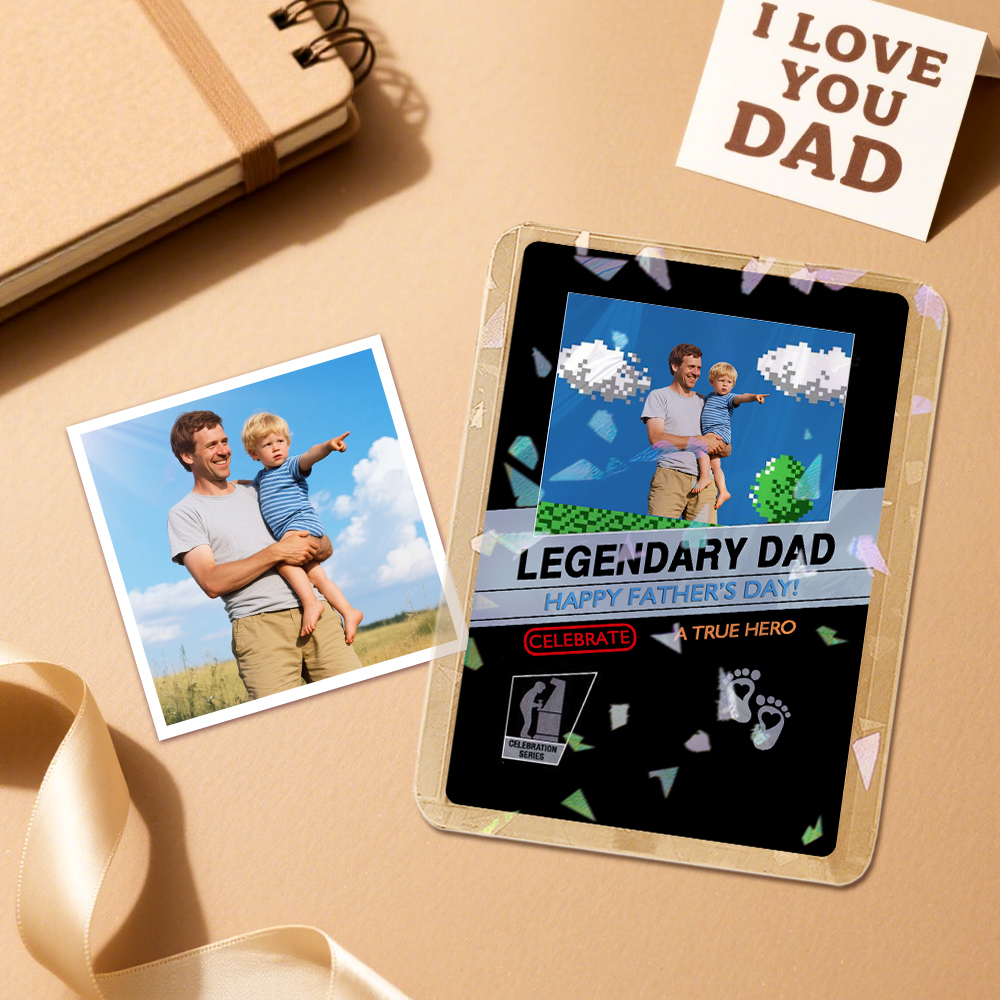 Father’s Day Custom Poke Card, Personalized Gift for Dad, Special Poke Card Present