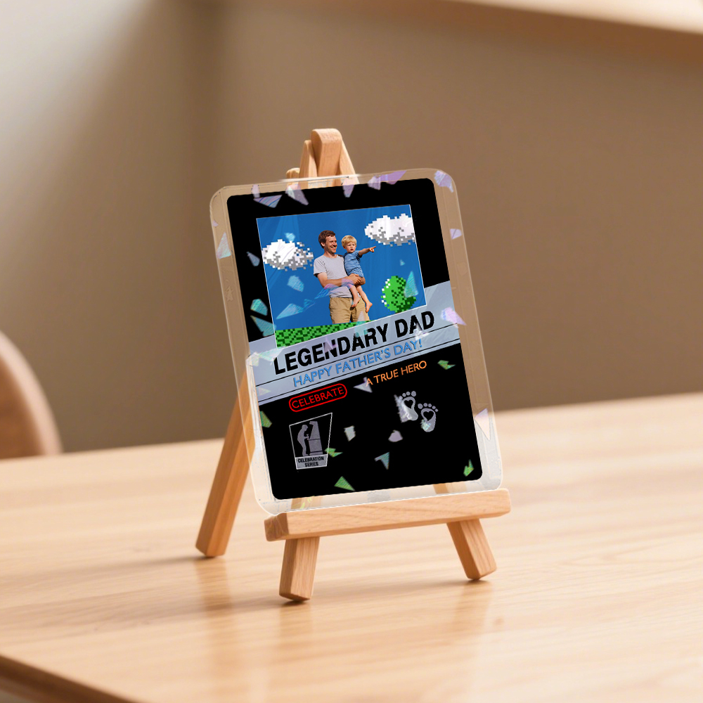 Father’s Day Custom Poke Card, Personalized Gift for Dad, Special Poke Card Present