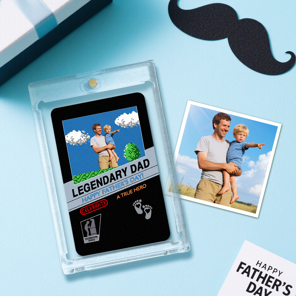 Father's Day Poke Card, Custom Card, Gift For dad, Father's Day Gift,