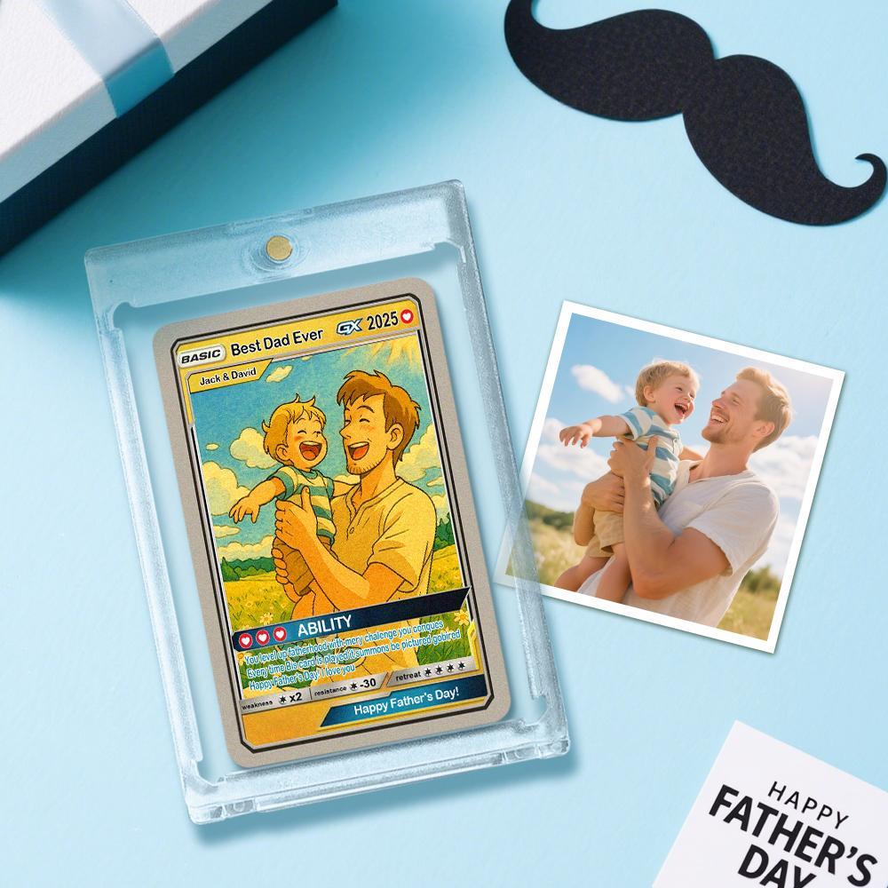 Personalized Father’s Day Poke Card, Custom Gift for Dad, Unique Poke Card Present