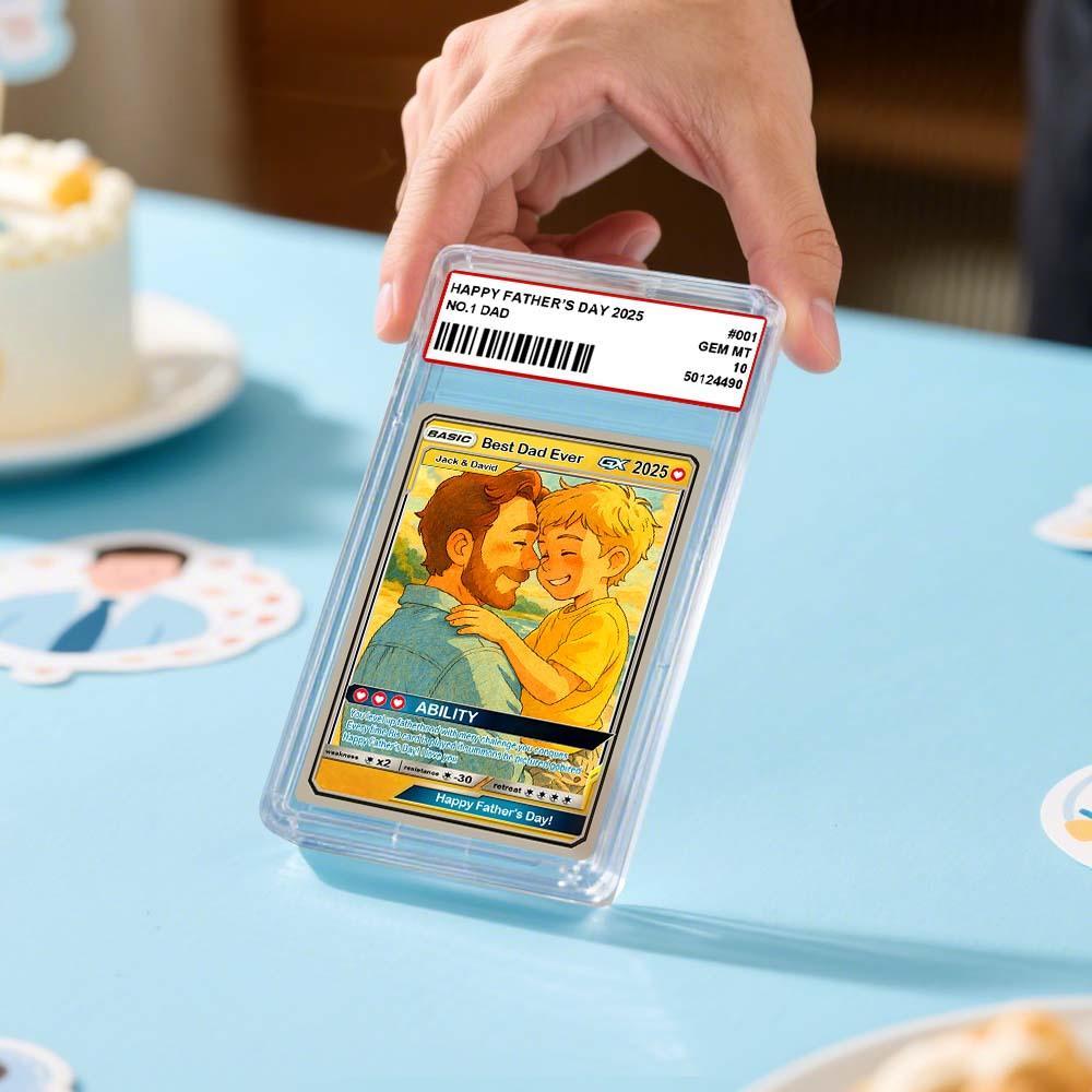 Father's Day Poke Card, Custom Card, Gift For dad, Father's Day Gift,