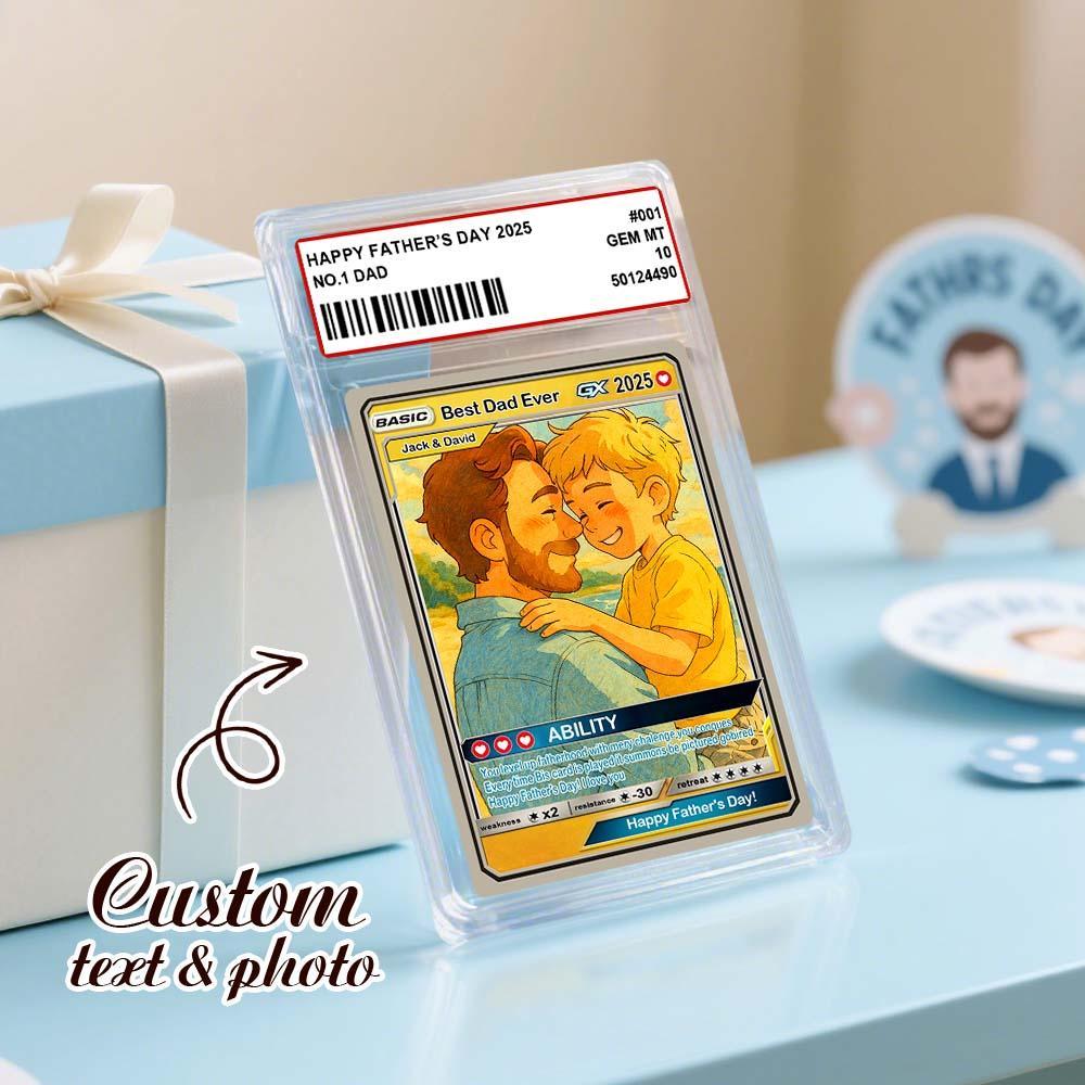 Personalized Father’s Day Poke Card, Custom Gift for Dad, Unique Poke Card Present