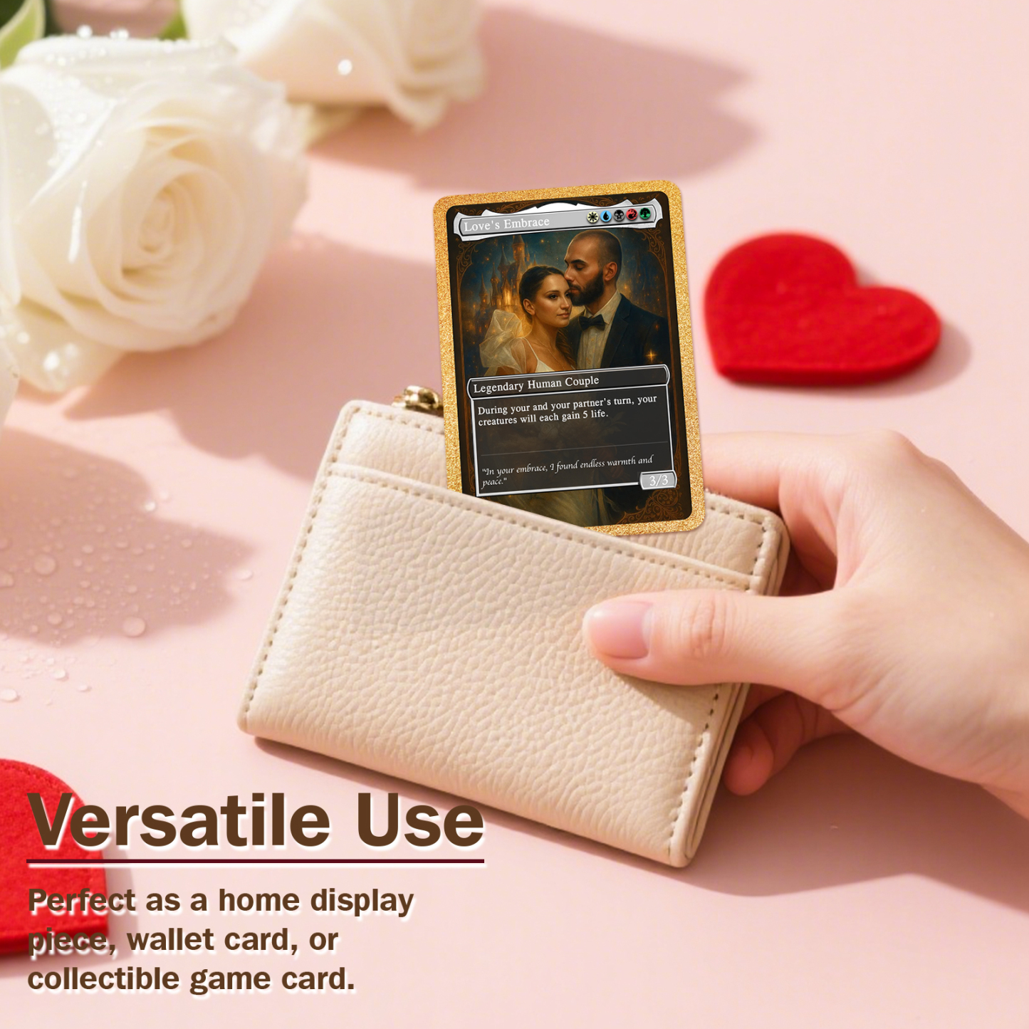 Custom Anime Couple Magic Card, Personalized Photo Magic Anime Card Valentine's Day Gift, Gift for Couples
