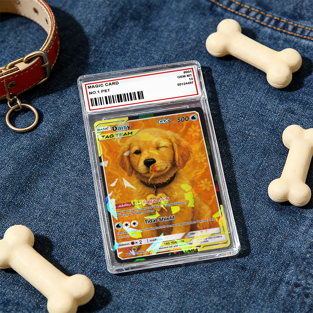 Personalized Pet Anime Art Trading Card, Best Holiday Gift for Pet Lover