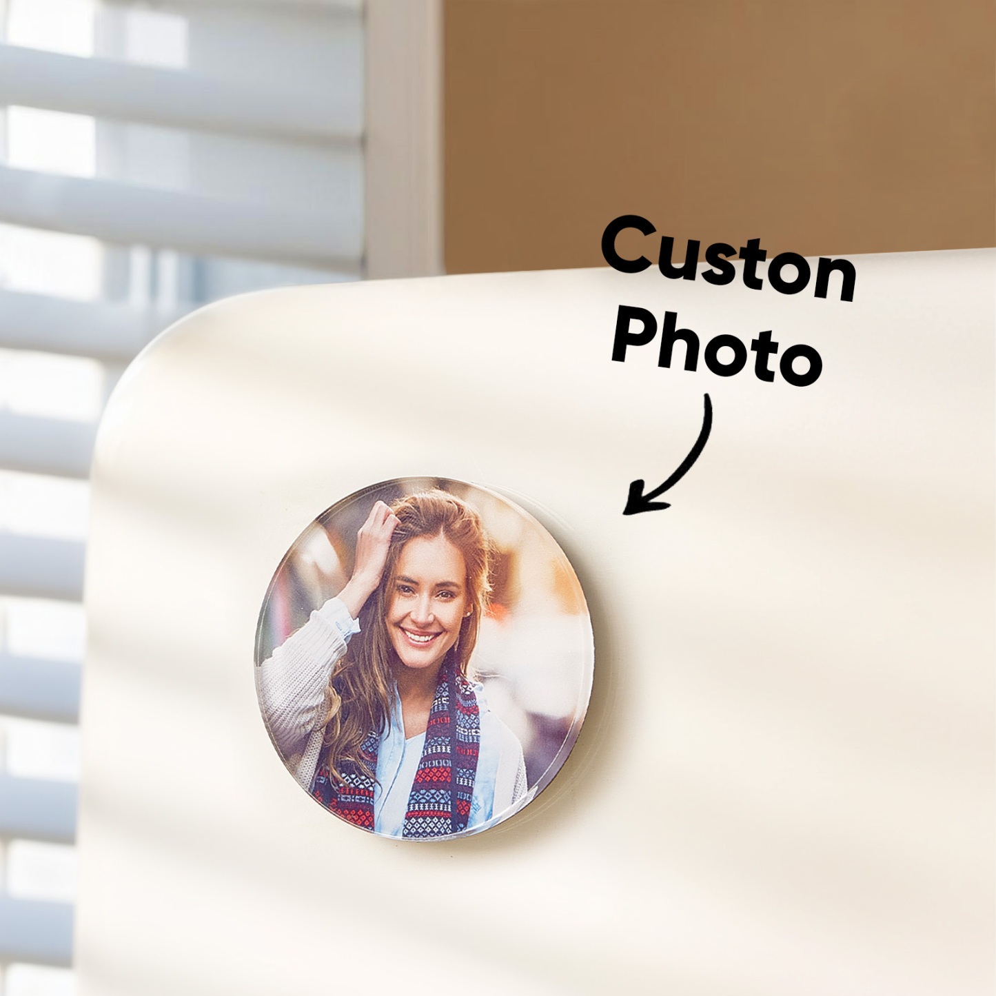 Customized Acrylic Album Fridge Magnet Personalized Music Fridge Magnet Can Play Songs and Adjust Volume