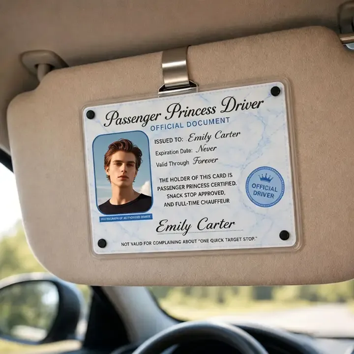 Personalized Passenger Princess Card– Forever Valid VIP Card - MyCameraRollKeychain