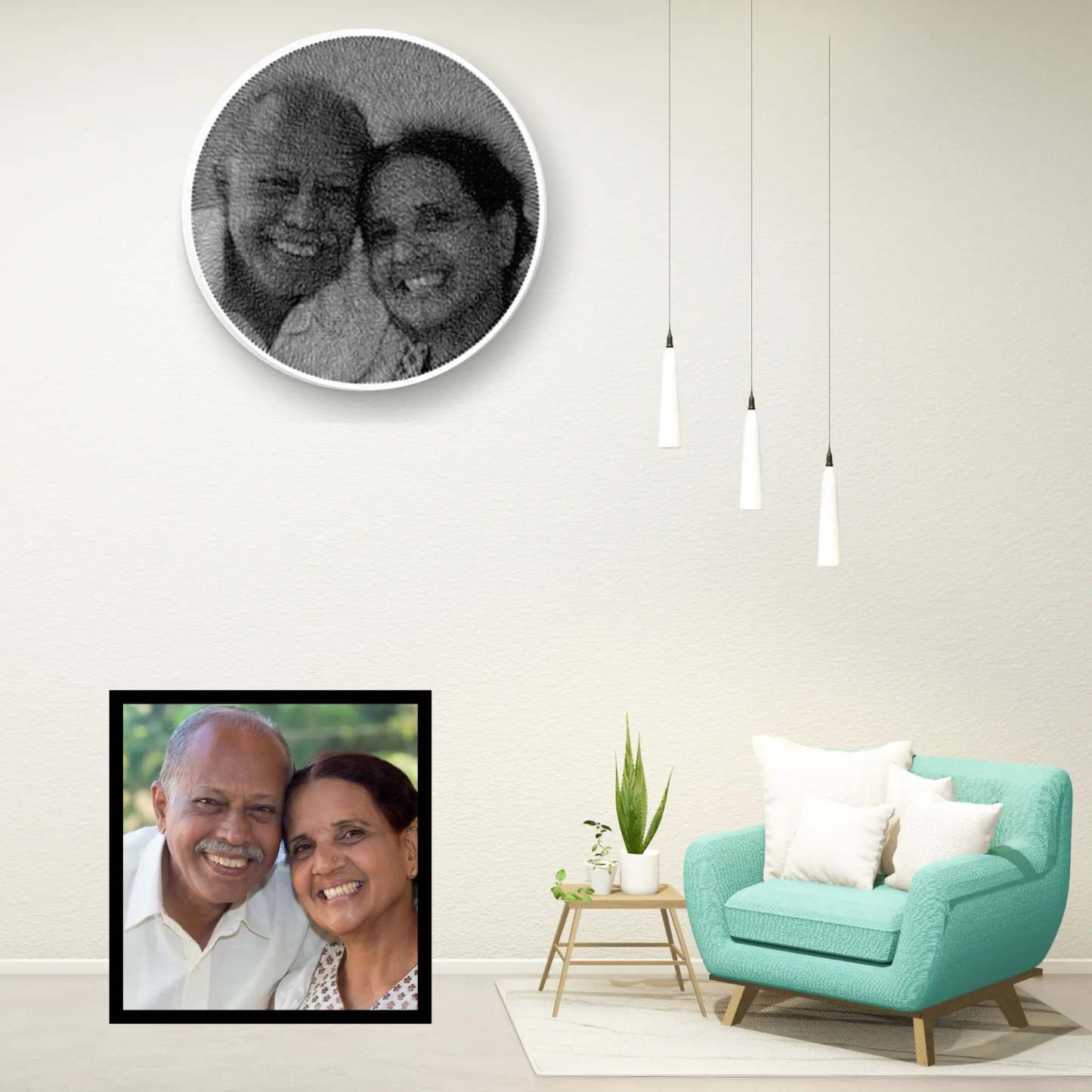 Personalized Photo String Kit Thread Portrait Art Create Your Own Unique Thread Painting with our DIY String Art Kit DIY Wall Art Handmade Gift - MyCameraRollKeychain