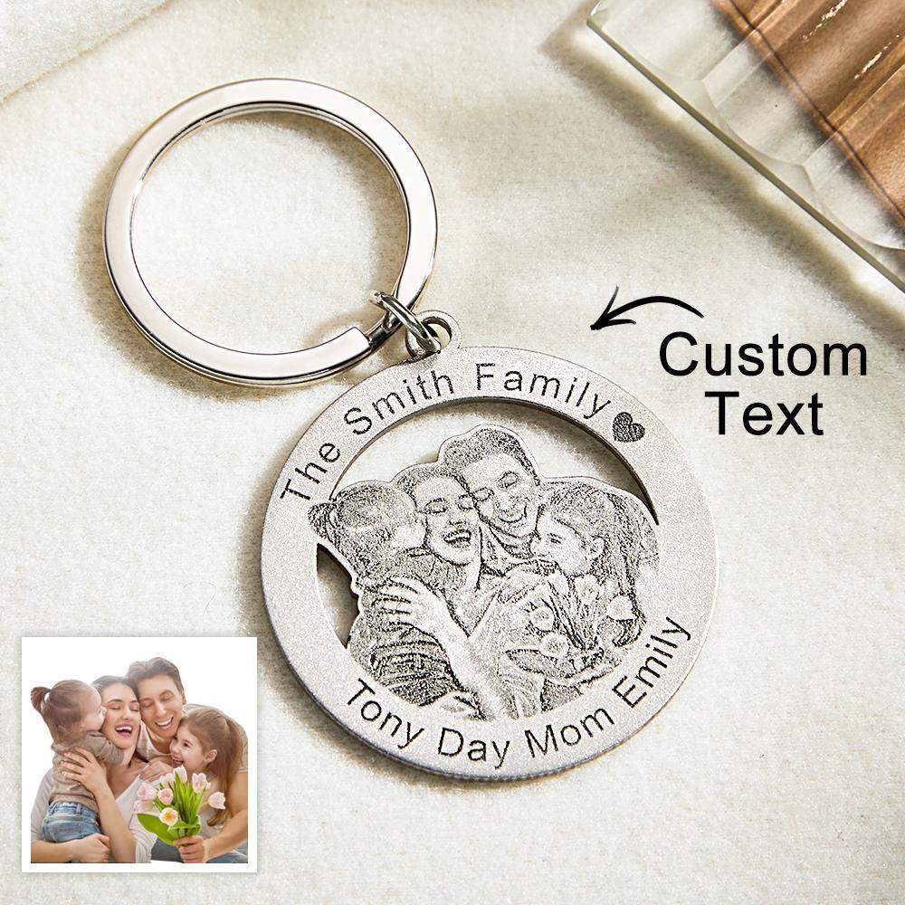 Custom Photo Keychain Creative Family Theme Gifts - MyCameraRollKeychain