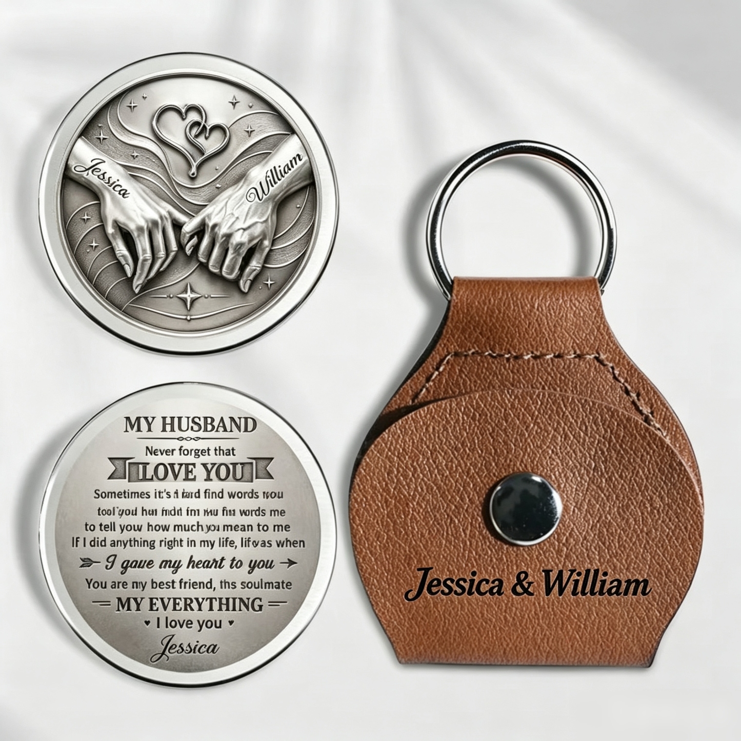 To My Son I Believe In You - Personalized Custom Pocket Hug 2D Look 3D Pop