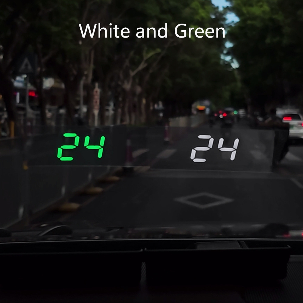 Car HUD Head-Up Display GPS Speedometer – KMH/MPH Digital Speed Display, Universal Windshield Projector for Vehicles