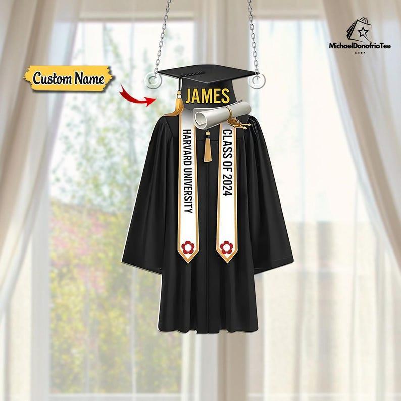 Personalized Graduation Window Acrylic, Personalized Class of 2025 Ornament, High School Graduation Gift,College Graduated,New Graduate Gift