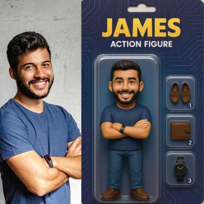 Custom Action Figure from Your Photo Unique Geek Gift