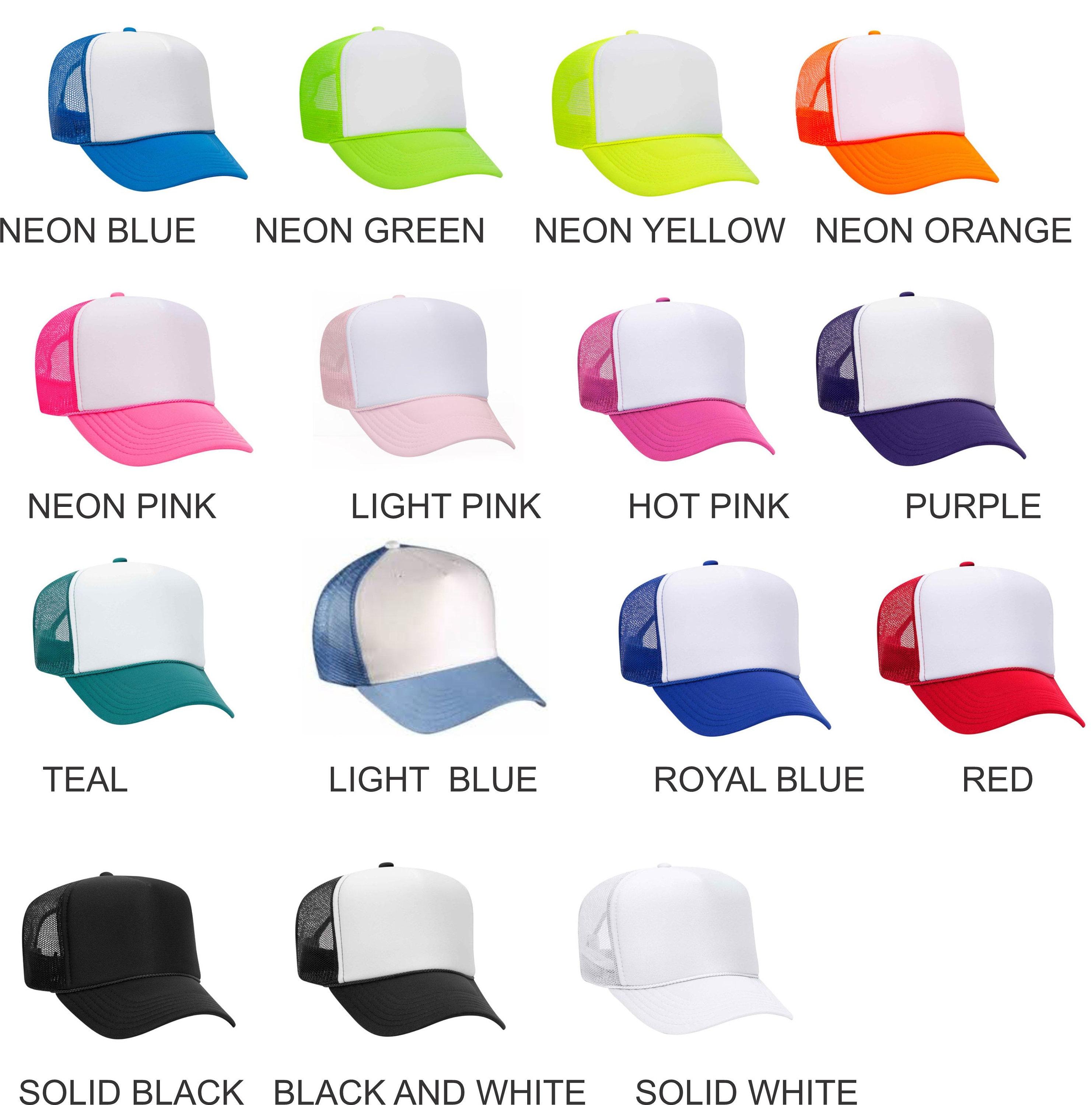 Personalized Puff Print Trucker Hat Custom Dad Cap Gift for Father’s Day