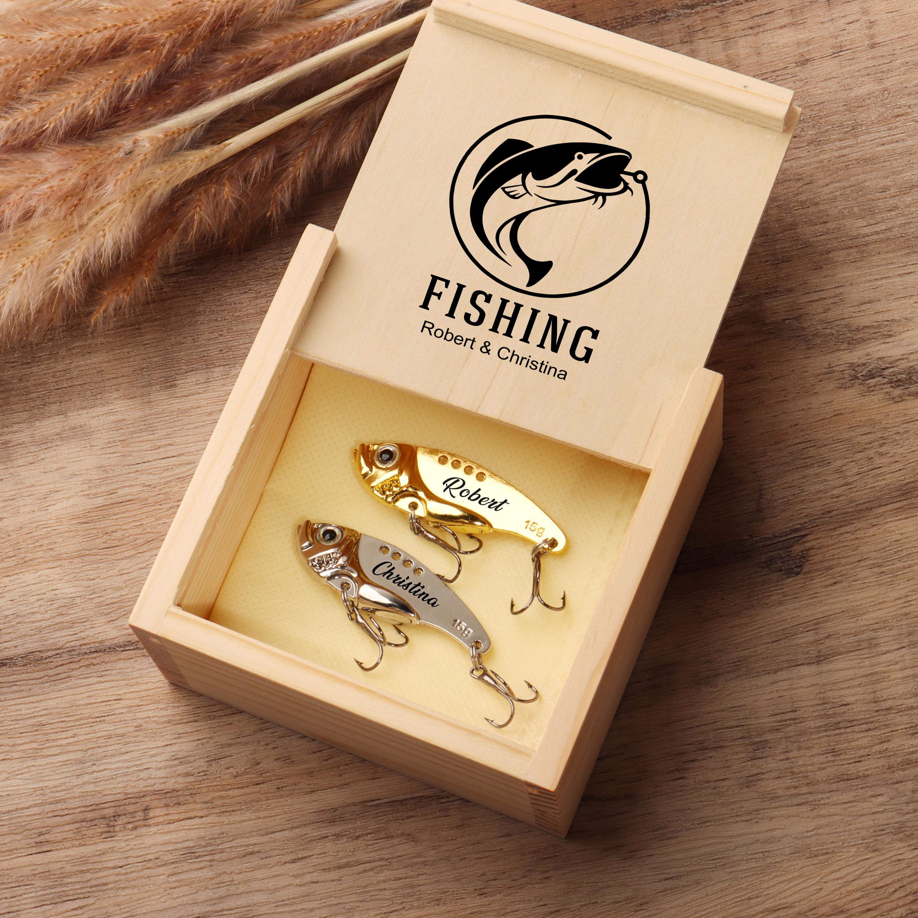 Personalized Engraved Fishing Lure Custom Fishing Gift for Dad Husband Grandpa Uncle Father’s Day Gift