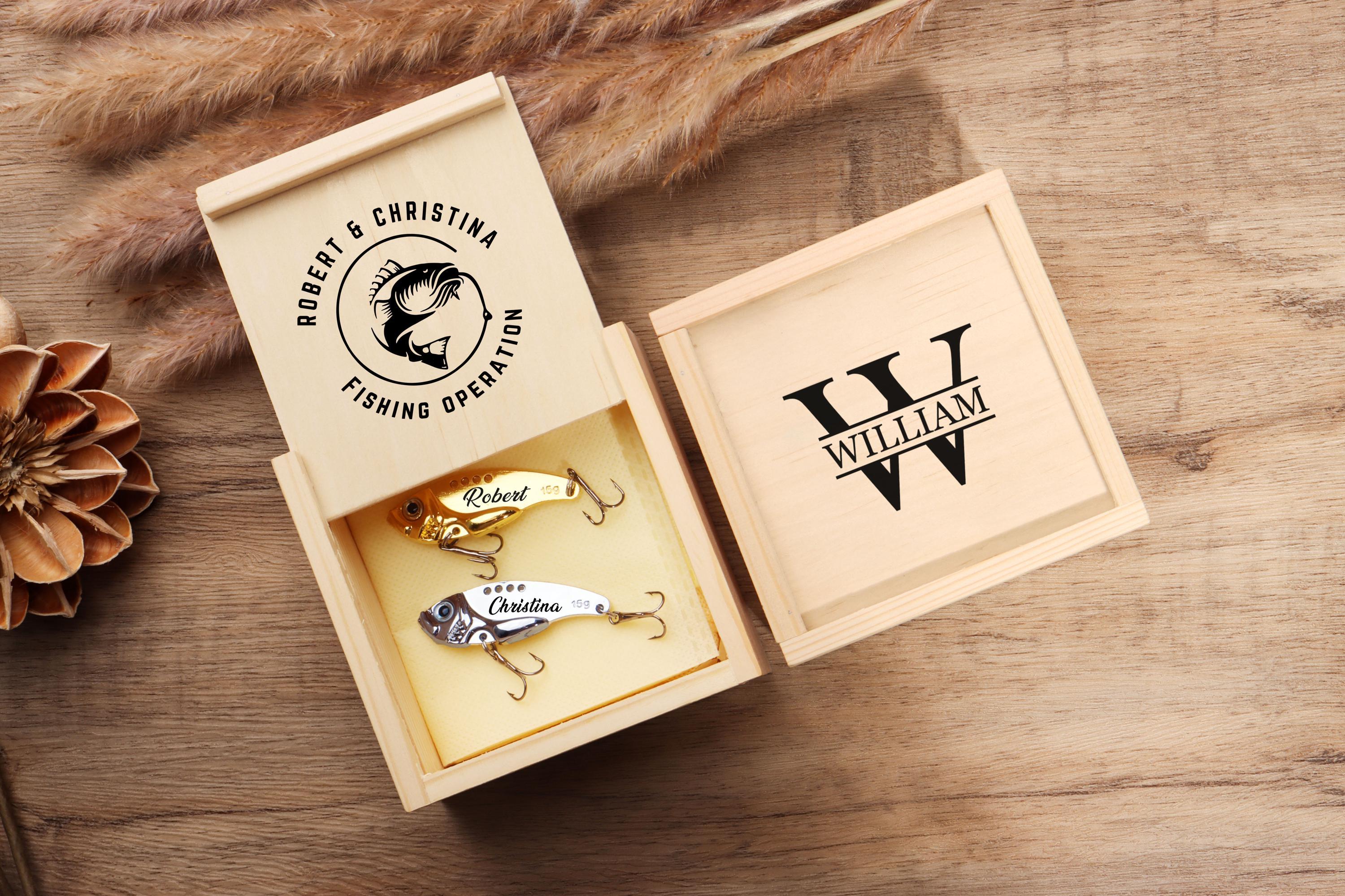 Personalized Engraved Fishing Lure Custom Fishing Gift for Dad Husband Grandpa Uncle Father’s Day Gift