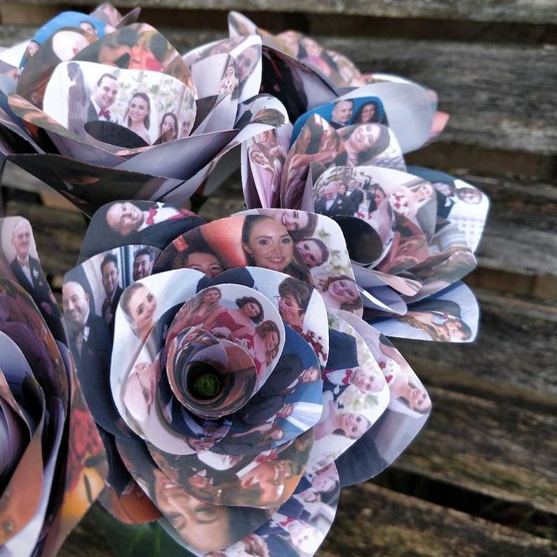 Personalized Photo Single Roses. READ DESCRIPTION Before Purchase!!!! Gift, Birthday, Anniversary, Wedding.