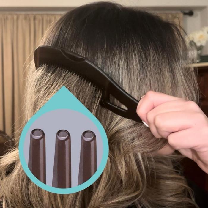 Detox Your Scalp with #1 Scalp Sweeping Comb - Efficiently Captures Dandruff and Impurities