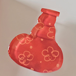 Cute Mini Acrylic Vase Magnets for Fridge Funny Small Plant Magnets for Refrigerator Decoration Kitchen Locker Kitchen Office